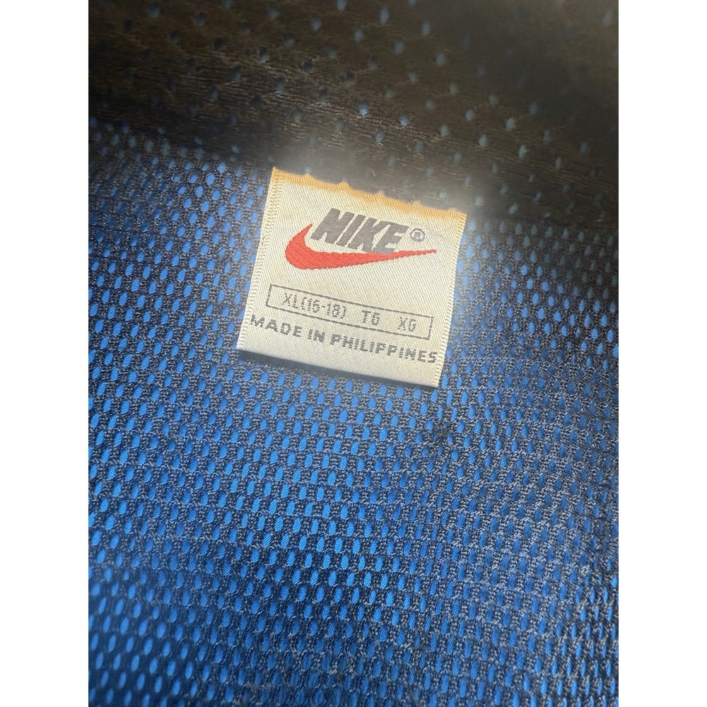 Nike Pullover Athletic Royal Blue & Black Windbreaker 1/2 zip. Poly. Mens. XL‎ - Picture 8 of 11